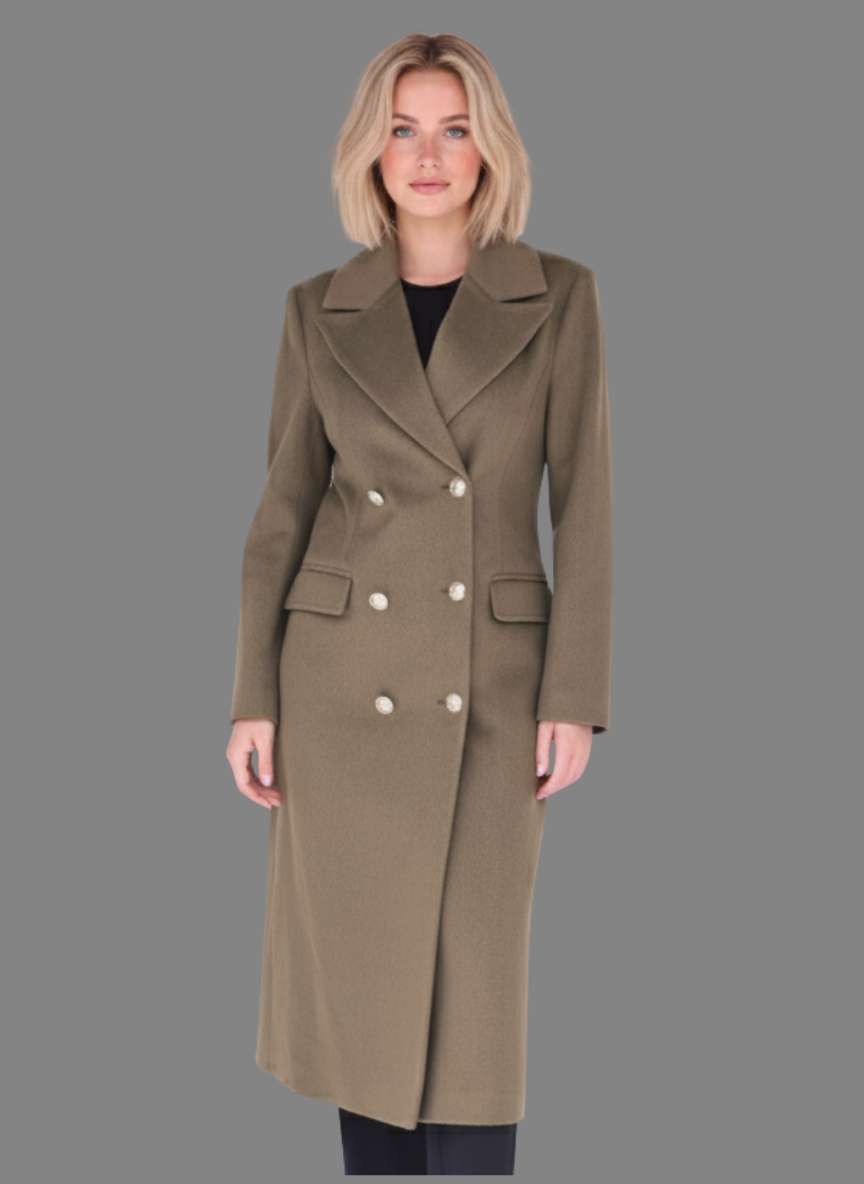 Alaska Double Breasted Overcoat No Belt