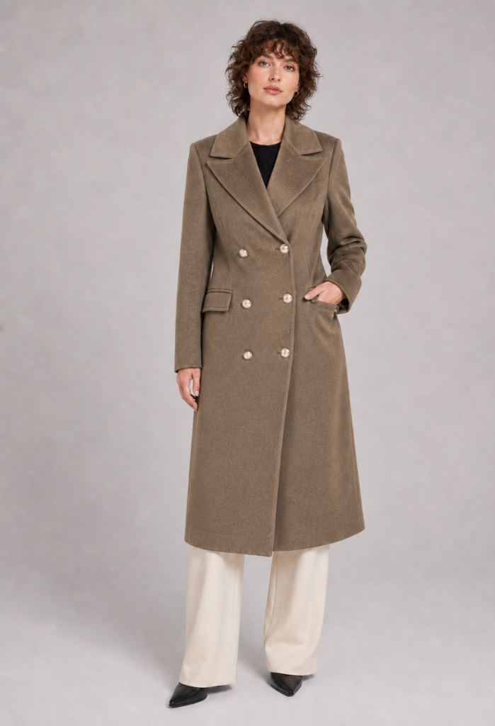 Alaska Double Breasted Overcoat No Belt