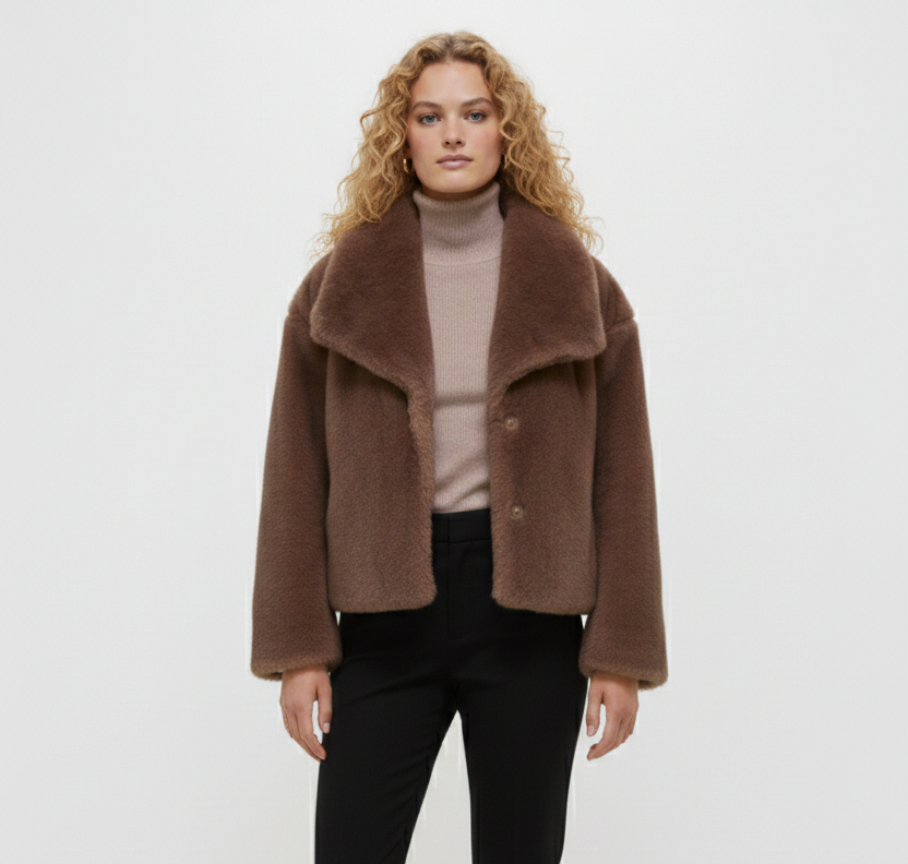 Bellamy Brown Faux Fur Jacket