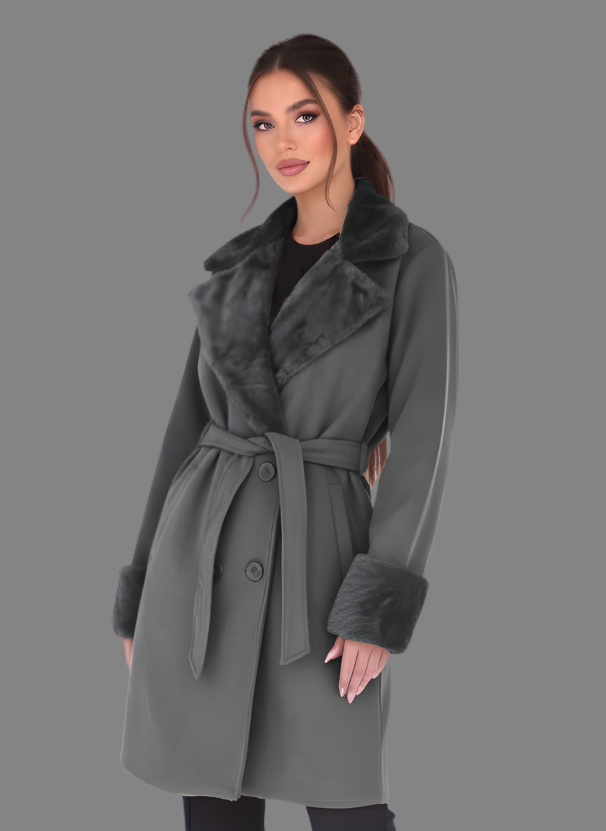 Chelsea Overcoat with Short Fur