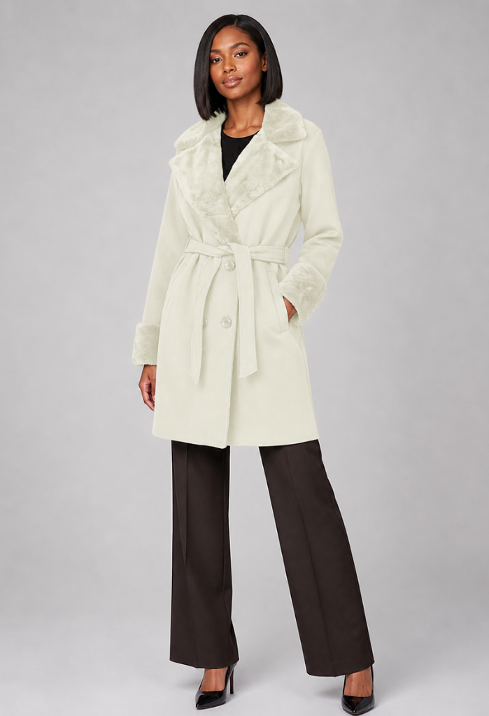 Chelsea Overcoat with Short Fur