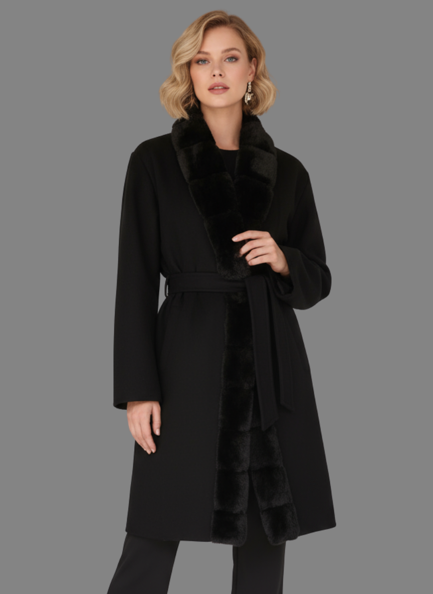 Elara Overcoat with Long Fur