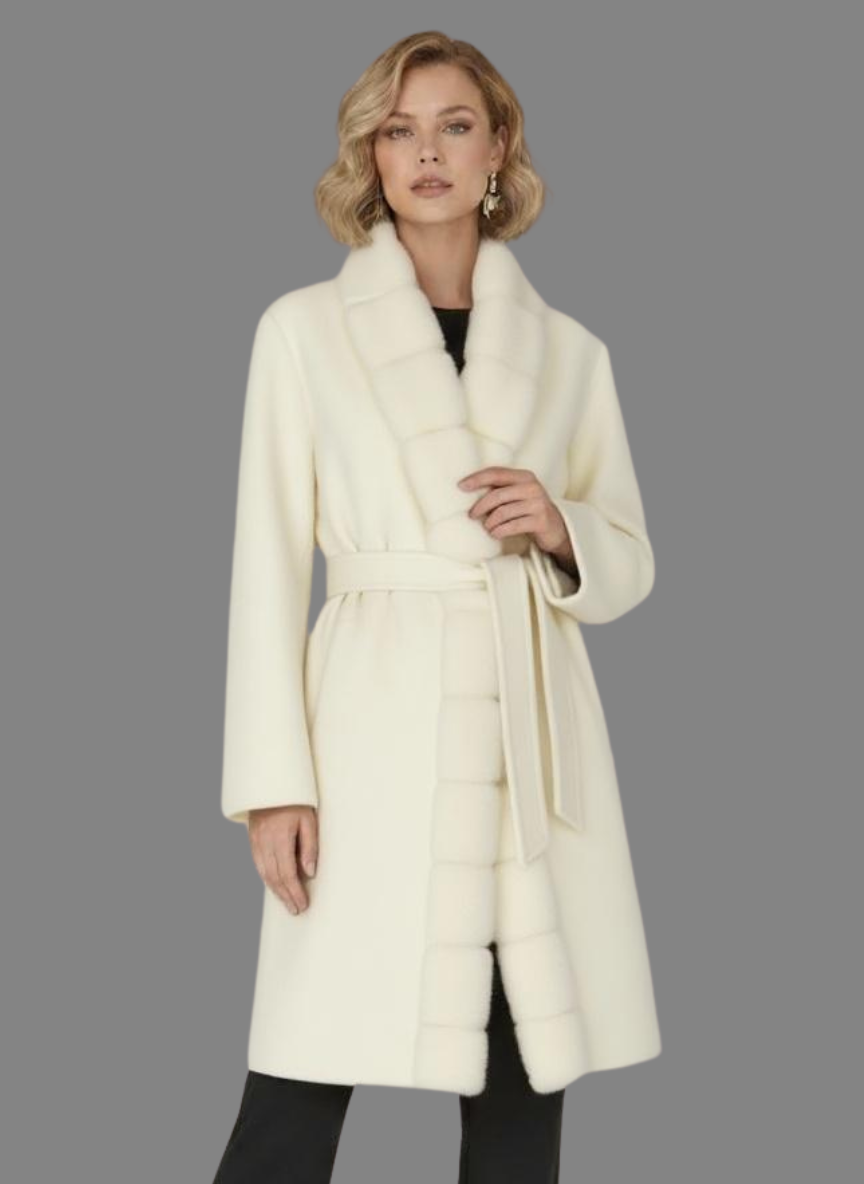 Elara Overcoat with Long Fur
