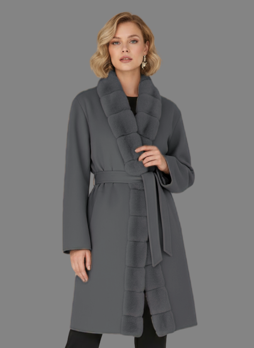 Elara Overcoat with Long Fur
