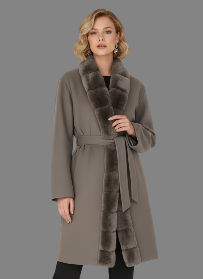 Elara Overcoat with Long Fur