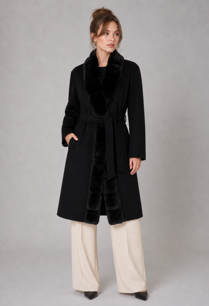 Elara Overcoat with Long Fur