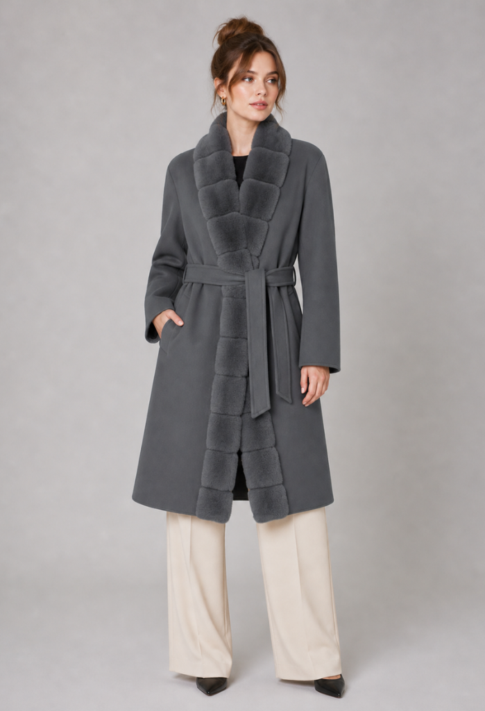 Elara Overcoat with Long Fur
