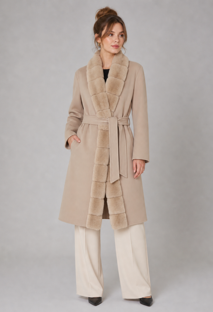 Elara Overcoat with Long Fur