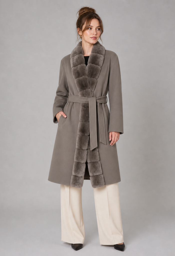 Elara Overcoat with Long Fur