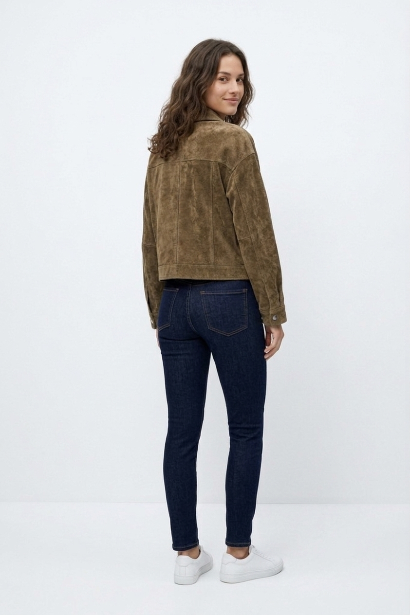Jonava Oversized Suede Cargo Jacket