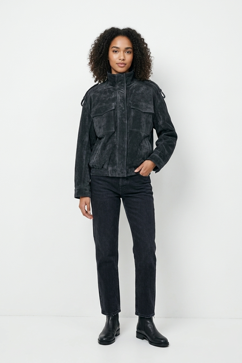 Kenitra Washed Suede Field Jacket