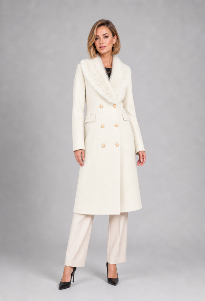 Maine Overcoat with Long Fur Collar