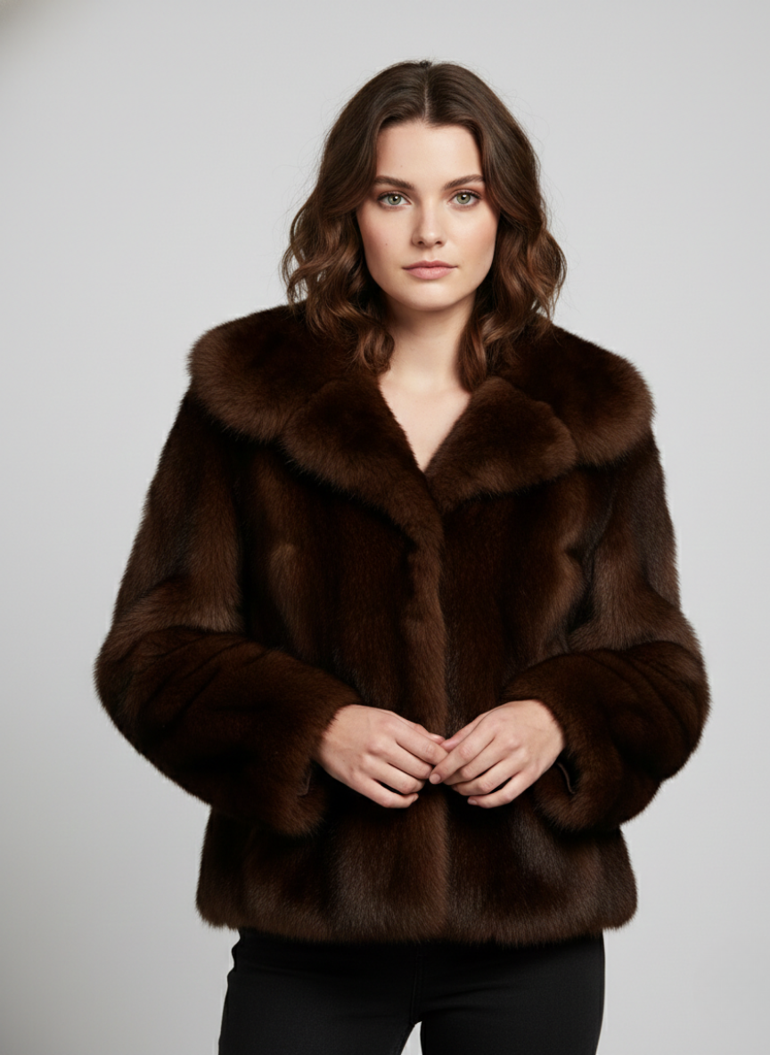 Mirana Thick Fur Shearling Jacket