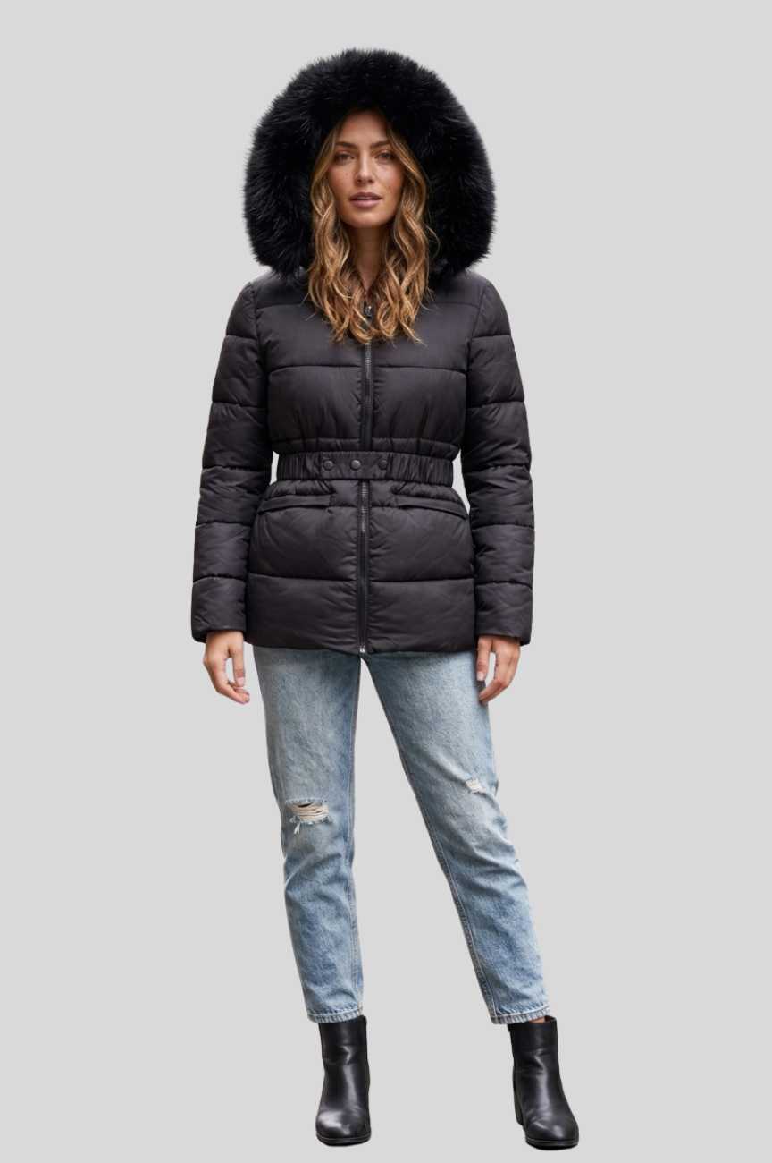 Montenegro Hooded Shearling Trimmed Jacket