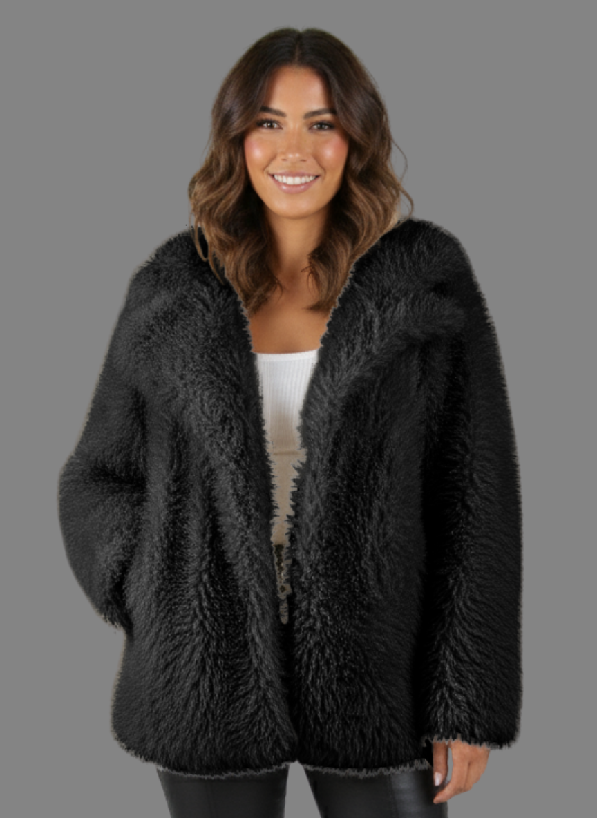 Nueva Super Plush Midi Faux Fur Jacket