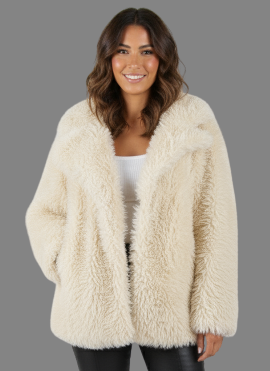 Nueva Super Plush Midi Faux Fur Jacket