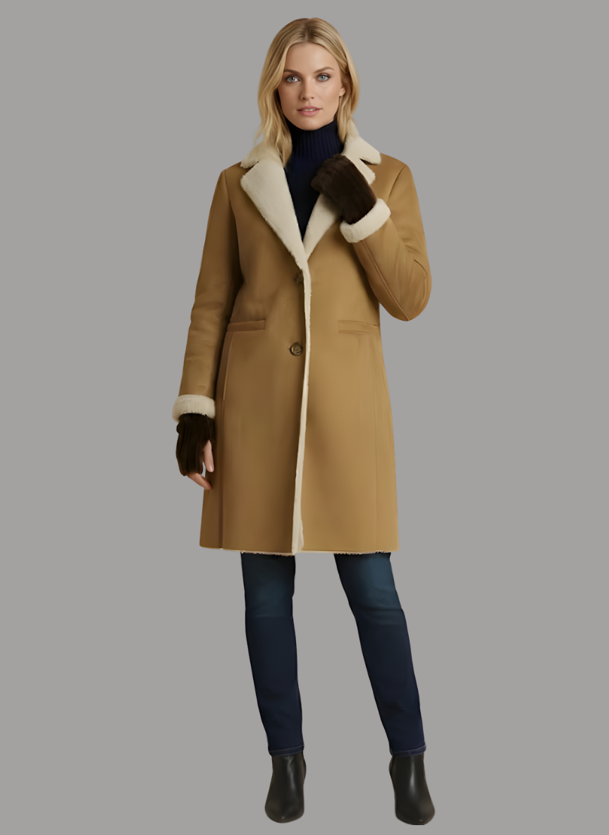 Perth Trench Coat with Fingerless Gloves